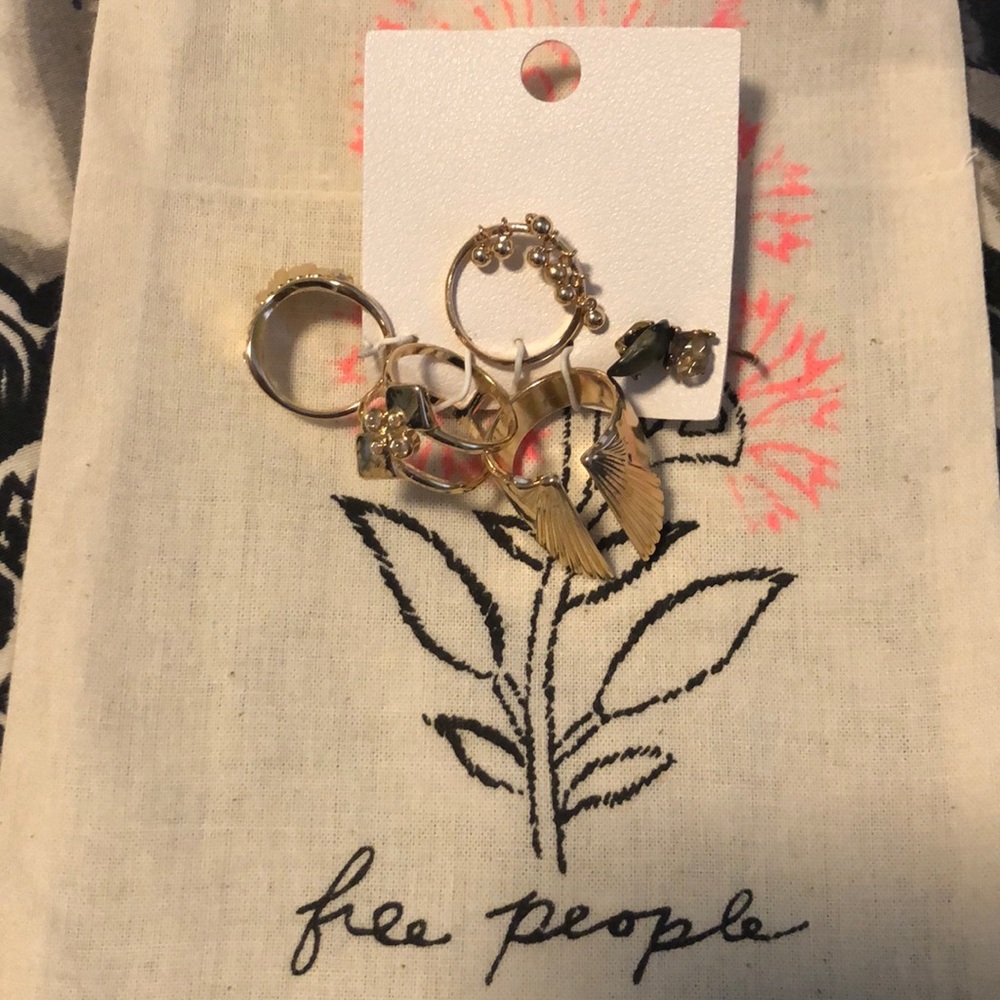 Free People earring and ring set. Brand New!!